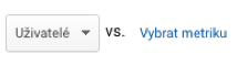 Výběr dat na křivce v Google Analytics